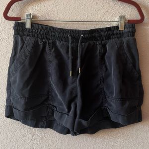Navy blue high waisted Utility drawstring shorts size medium